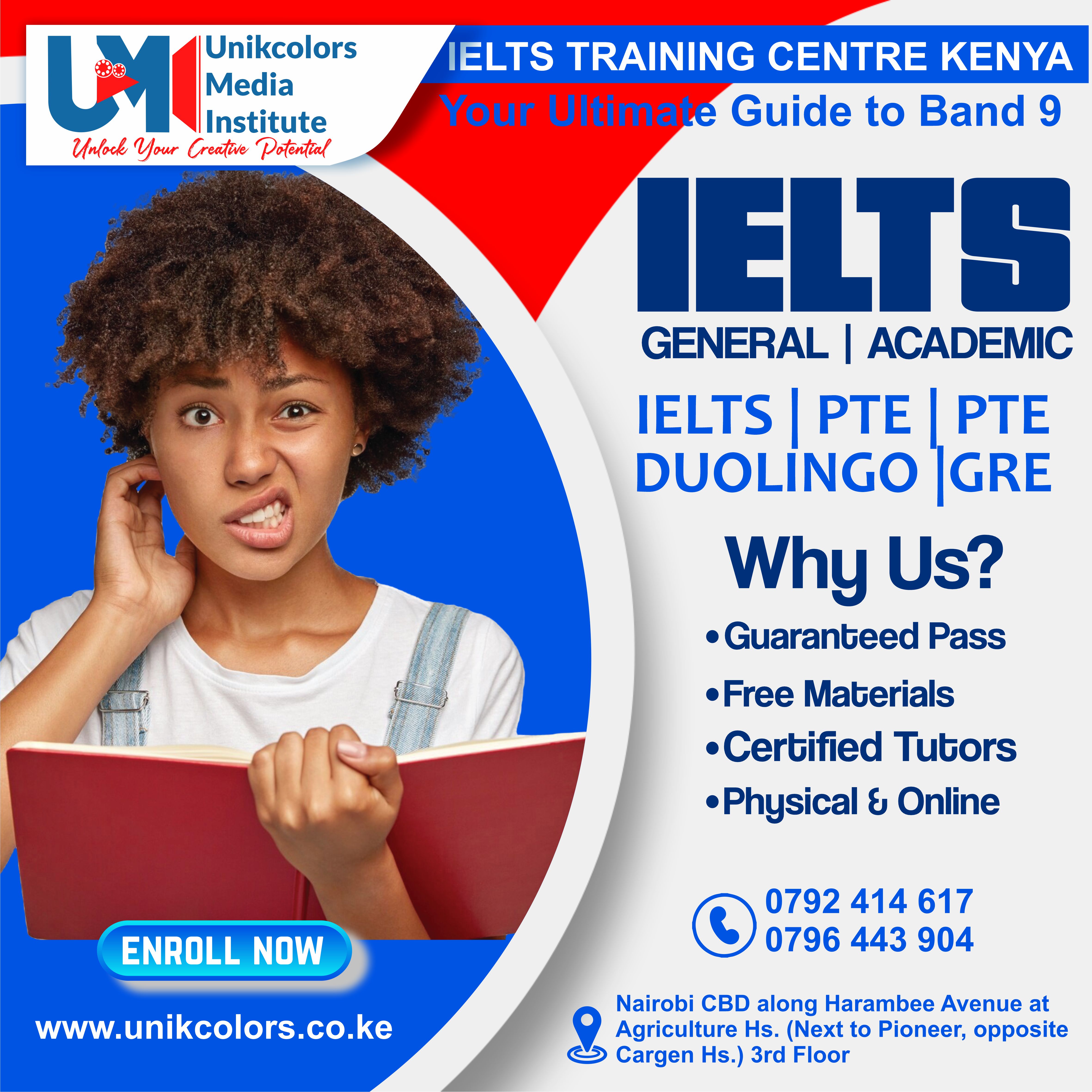 IELTS TRAINING CENTRE KENYA - IELTS PREPARATION | OET | TOEFL | PTE | GRE | DUOLINGO